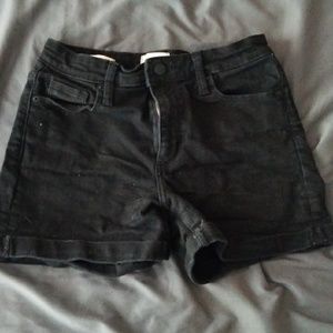 Black Jean Shorts